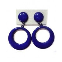   PENDIENTE PEQ SEVILLANA LISOS AZUL