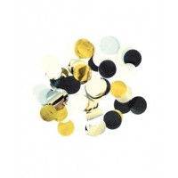 CONFETI PAPEL/METAL ORO/NEGR/PLATA 15G