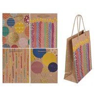 BOLSA REGALO GLOBOS VELAS 18X23CM