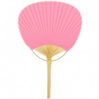 ABANICO PAI PAI MANGO MADERA ROSA 37CM