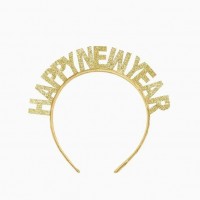 DIADEMA METAL ORO HAPPY NEW YEAR