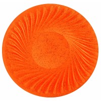   BANDEJA PLAST NARANJA GLITTER 41CMS