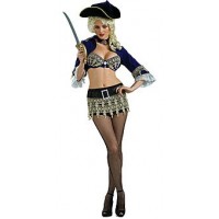 SW DISFR CHICA PIRATA BORDADO AZUL XS