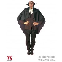 CAPA C/CUELLO VAMPIRO NEGRA 100CM