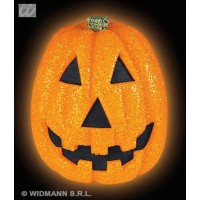 $D CALABAZA CRISTALIZADA C/LUZ 24CM