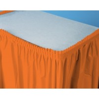   FALDA MESA PL NARANJA 73X426CM