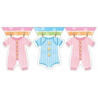GUIRNALDA PLASTICO BAUTIZO ROPA BEBE