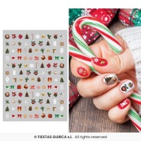 ADHESIVOS UÑAS MOD. NAVIDEÑOS ARBOL