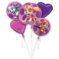   BOUQUET 5 GLOBOS PATRULLA CANINA