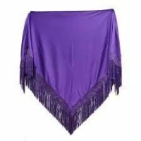   MANTON PEQ SEVILLANA LISO VIOLETA