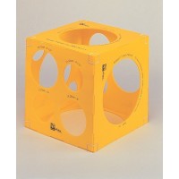 $D CUBO AMARILLO PLANTILLA GLOBO