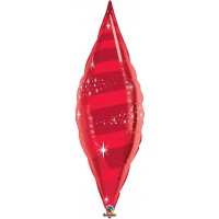 $D GLOBO 38" FOIL LAGRIMA ROJA DESTELLO