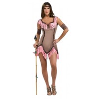  SW DISFRAZ T-XS INDIA FLECO ROSA