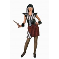 DISFRAZ REINA PIRATA CORSET NEGRO