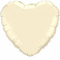   GLOBO 36" CORAZON MARFIL PERLA