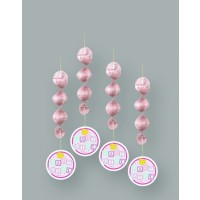 PAQ.4/U TIRA ESPIRAL BABY GIRL ROSA