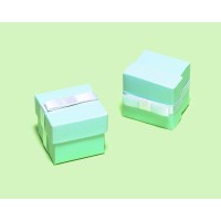 CAJA 12/UMINI CAJA CUADRADA CELESTE LAZO