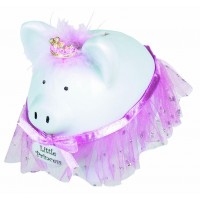 HUCHA CERDITA PRINCESA DIADEMA ROSA
