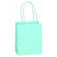 CAJA 12/U MINI BOLSA A.RETORCIDA CELESTE