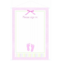 CARTEL PERSONALIZABLE PIES ROSA 48X68CM