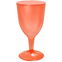    20 COPAS VINO TRASL.NARANJA 236ML