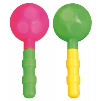   2 MARACAS MULTICOLOR PLASTICO