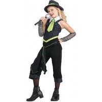 DISFRAZ CHICA GANSTER VERDE 8A10AÑOS