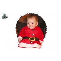 BABERO BEBE PAPA NOEL C/MANGA