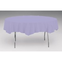   MANTEL PLAST REDONDO LAVANDA 208CM