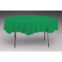   MANTEL PLAST REDONDO VERDE 208CM