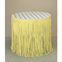 FALDA MESA FLECO AMARILLA 73,66X365,76CM