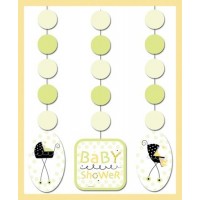 PAQ.3/U TIRA  BABY SHOWER CUNA NEGRA