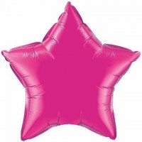   GLOBO 36" FOIL ESTRELLA FUCSIA