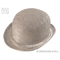   SOMBRERO BOMBIN LAME PLATA