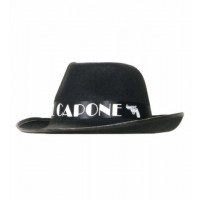 $D SOMBRERO AL CAPONE FIELTRO NEGRO