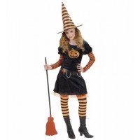 $DDISFRAZ 11A13 AÑOS BRUJA CALABAZA