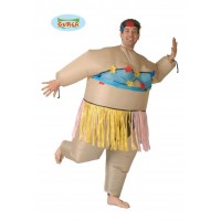 $D MEGA DISFRAZ HAWAIANA HINCHABLE