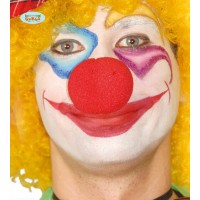   NARIZ ROJA ESPUMA PAYASO 5CM