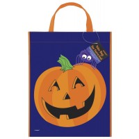 BOLSA C/ASA CALABAZA ARAÑA HALLOWEEN