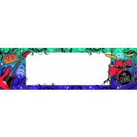 CARTEL PERSONALIZABLE ROCK 16X50CM