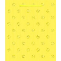 BOLSA REGALO AMARILLO LIMON TOPO 20X26CM