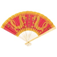 ABANICO CHINO DRAGON NUEVO AÑO 23CM