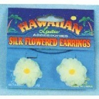 PAR PENDIENTE FLOR HAWAIANA