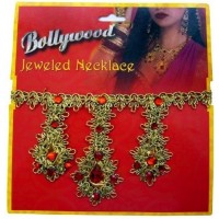 COLLAR BOLLYWOOD PIEDRAS ROJAS