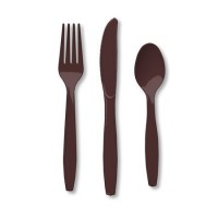 24 CUBIERTOS SURTIDOS MARRON