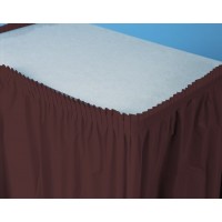 FALDA MESA PLASTICO MARRON 426X73CM