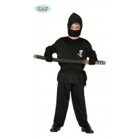 DISFRAZ 5A6AÑOS NINJA NEGRO