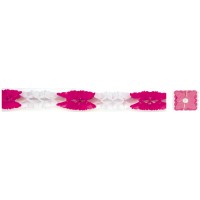 GUIRNALDA BICOLOR ROSA Y BLANCO 3MT
