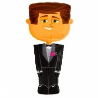 2X1 GLOBO 48 FORMA HOMBRE NOVIO