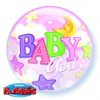 $D GLOBO 22" BURBUJA BABYGIRL LUNA ESTRE